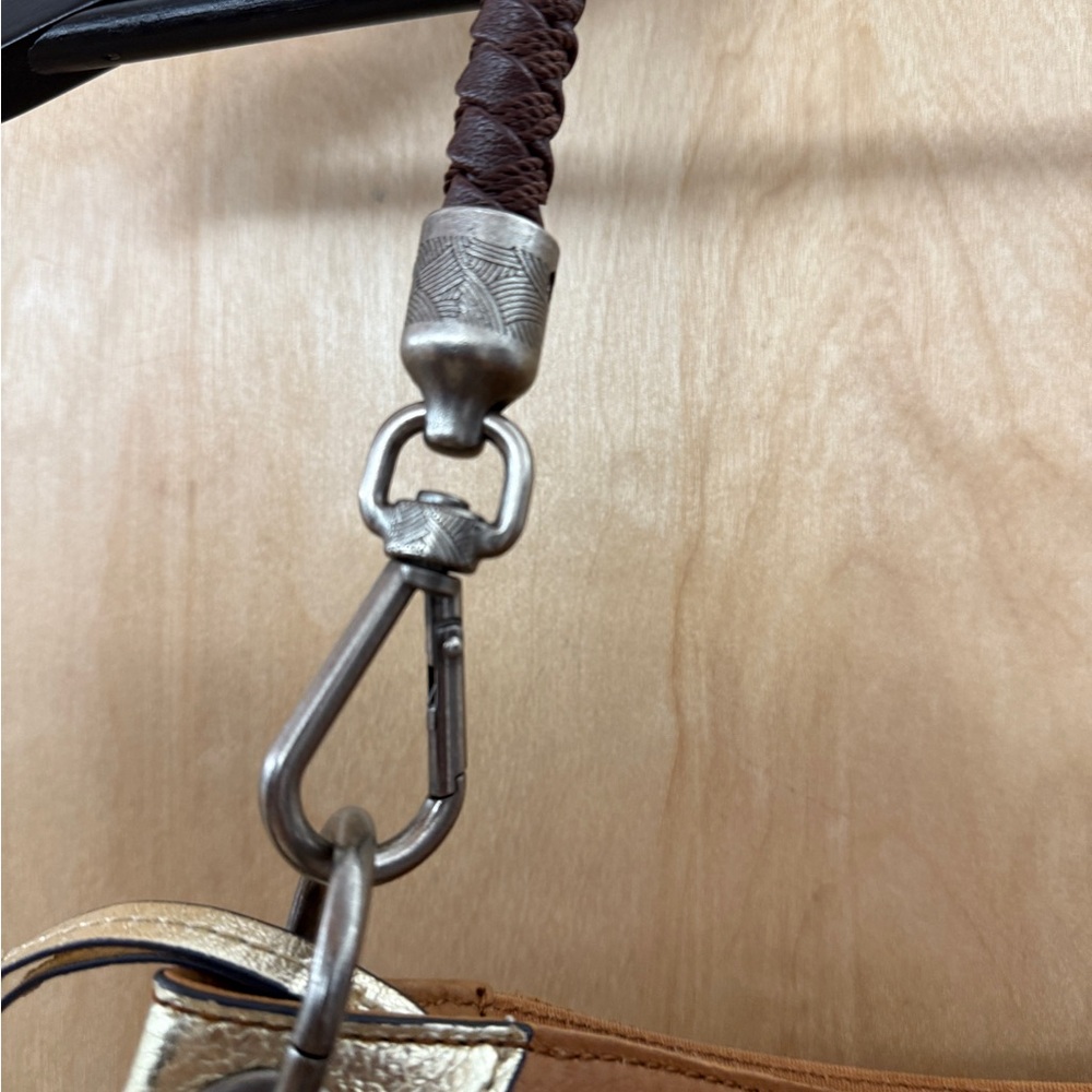 The Sak Kendra Hobo Bag in Grey, Gold and Brown - Picture 7 of 15